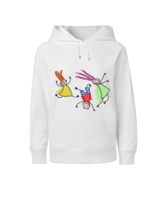 Mutlu çocuklar Çocuk Unisex Hoodie Kapüşonlu