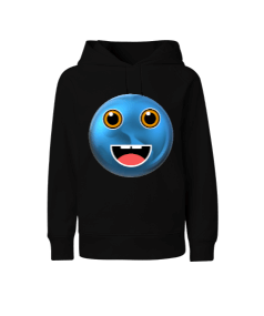 MUTLU EMOJİ BASKILI Çocuk Unisex Hoodie Kapüşonlu