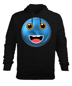 MUTLU EMOJİ BASKILI Erkek Kapüşonlu Hoodie Sweatshirt