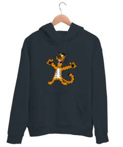 Mutlu Kaplan Füme Unisex Kapşonlu Sweatshirt