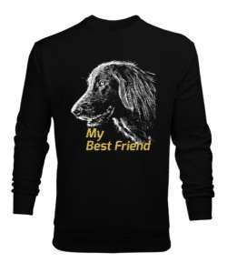 My Best Friend - En İyi Arkadaşım Siyah Erkek Sweatshirt