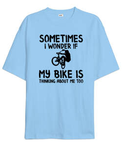 My Bike Buz Mavisi Oversize Unisex Tişört