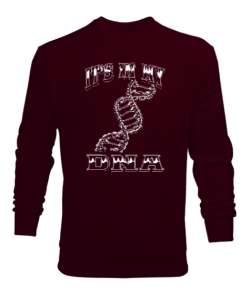 My DNA Bordo Erkek Sweatshirt