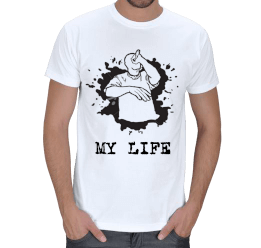 MY LIFE Rapper Erkek T-Shirt Erkek Tişört