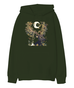 Mythical Oversize Unisex Kapüşonlu Sweatshirt