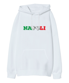 Napoli Oversize Unisex Kapüşonlu Sweatshirt