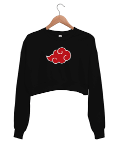 naruto akatsuki amblem Kadın Crop Sweatshirt