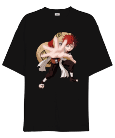 Naruto Anime Gaara Baskılı Oversize Unisex Tişört