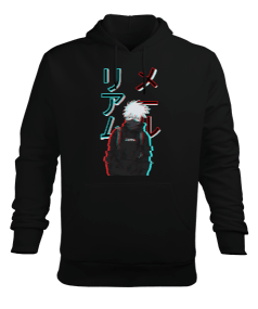 Naruto Anime Kakashi Hatake Sensei Tasarım Baskılı Erkek Kapüşonlu Hoodie Sweatshirt