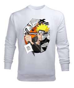 Naruto Anime Tasarım Baskılı Erkek Sweatshirt