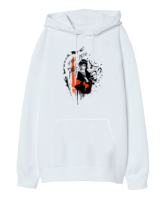 Naruto Anime Uchiha İtachi Baskılı Oversize Unisex Kapüşonlu Sweatshirt