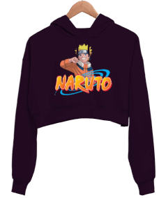 NARUTO Kadın Crop Hoodie Kapüşonlu Sweatshirt