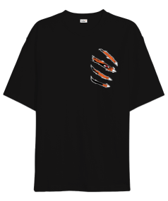 naruto kurama desenli Oversize Unisex Tişört