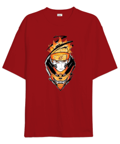 Naruto Kurama Kyuubi Anime Tasarım Baskılı Oversize Unisex Tişört