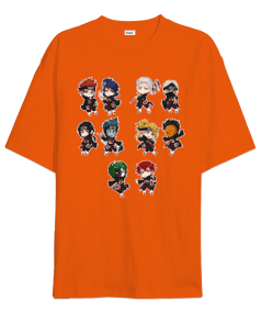 Naruto Minyon Akatsuki Baskılı Oversize Unisex Tişört