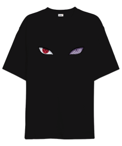 Naruto sasuke göz Oversize Unisex Tişört