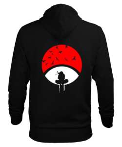 Naruto Shippuden : İtachi Uchiha Siyah Erkek Kapüşonlu Hoodie Sweatshirt