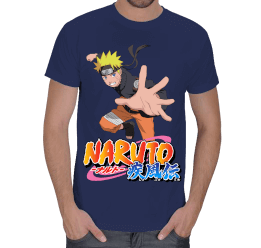 Naruto Shippuuden Anime Karakteri Uzumaki Naruto Erkek Tişört