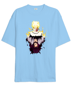 Naruto Uzumaki x Uchiha Sasuka Tasarım Baskılı Oversize Unisex Tişört