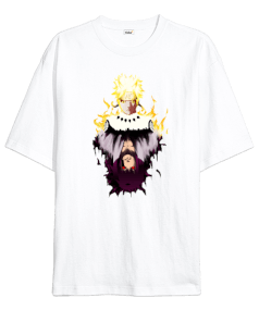 Naruto Uzumaki x Uchiha Sasuka Tasarım Baskılı Oversize Unisex Tişört