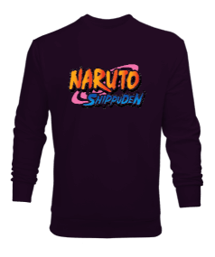 Narutu Shippuden Anime Baskılı Erkek Sweatshirt