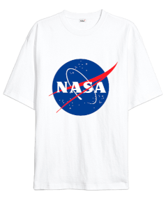 nasa baskılı unisex tişört Oversize Unisex Tişört