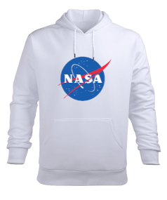 Nasa Logolu Sweatshirt Erkek Kapüşonlu Hoodie Sweatshirt