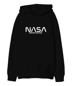 Nasa Oversize Unisex Kapüşonlu Sweatshirt