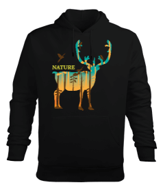 NATURE Erkek Kapüşonlu Hoodie Sweatshirt