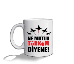 Ne mutlu türküm diyene Beyaz Kupa Bardak