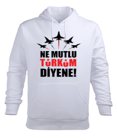 Ne mutlu Türküm diyene Erkek Kapüşonlu Hoodie Sweatshirt