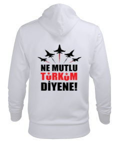 NE MUTLU TÜRKÜM DİYENE Erkek Kapüşonlu Hoodie Sweatshirt