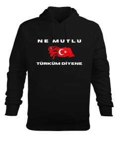 Ne Mutlu Türküm Diyene Erkek Kapüşonlu Hoodie Sweatshirt