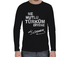 Ne Mutlu Türküm Diyene Erkek Uzun Kol