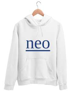 neo switch Beyaz Unisex Kapşonlu Sweatshirt