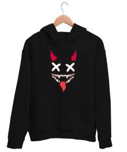 NEON DEMON Siyah Unisex Kapşonlu Sweatshirt