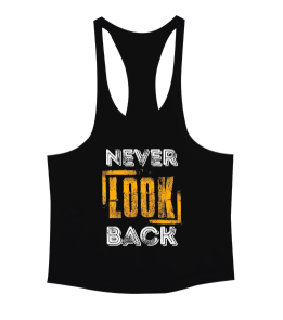 Never Look Back Baskılı Erkek Tank Top Atlet