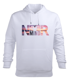 NEVERMIND Erkek Kapüşonlu Hoodie Sweatshirt