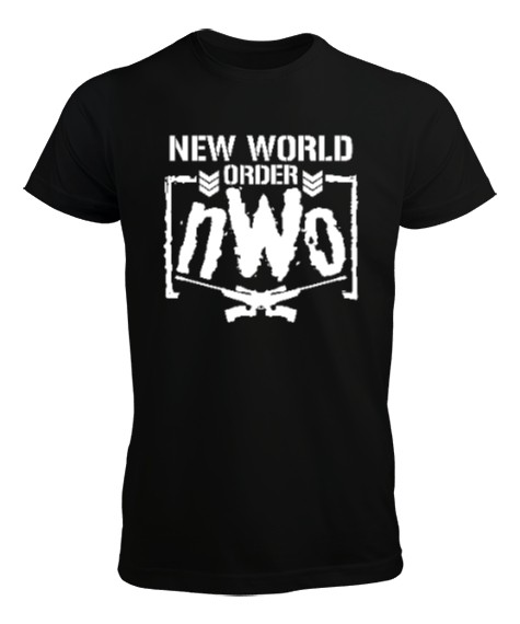 New World Order NWO Siyah Erkek Tişört