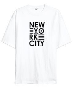 New York Şehri v4 Oversize Unisex Tişört