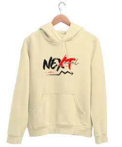 Next Level - Benimle Sonraki Aşama Krem Unisex Kapşonlu Sweatshirt