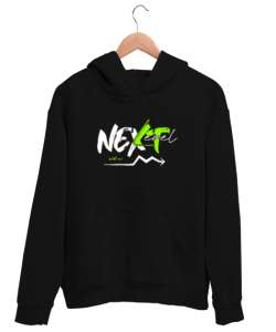 Next Level - Benimle Sonraki Aşama Siyah Unisex Kapşonlu Sweatshirt