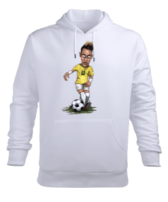 NEYMAR STICKER Erkek Kapüşonlu Hoodie Sweatshirt