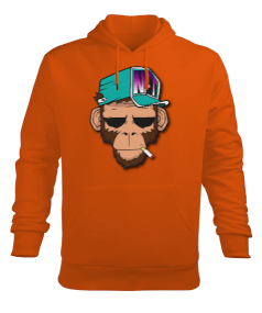 NFT MONKEY Erkek Kapüşonlu Hoodie Sweatshirt