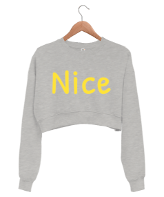 Nice Kadın Crop Sweatshirt