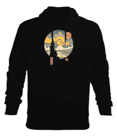 Night Erkek Kapüşonlu Hoodie Sweatshirt