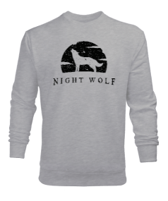 Night Wolf Erkek Sweatshirt