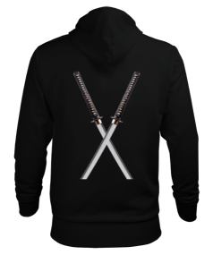 ninja sword Erkek Kapüşonlu Hoodie Sweatshirt