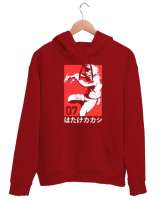 NİNJİTSU Kırmızı Unisex Kapşonlu Sweatshirt - Thumbnail