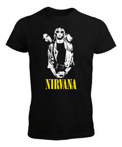 Nirvana Blu V1 Siyah Erkek Tişört